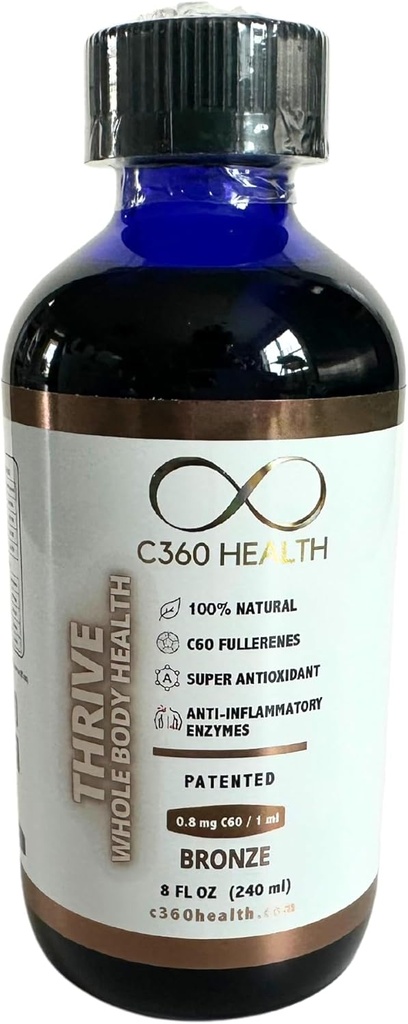 Trive helkropssundhed (1) 8 oz, Carbon 60, C60, C 60 Mætningsniveau på mindst 0,08 mg / ml