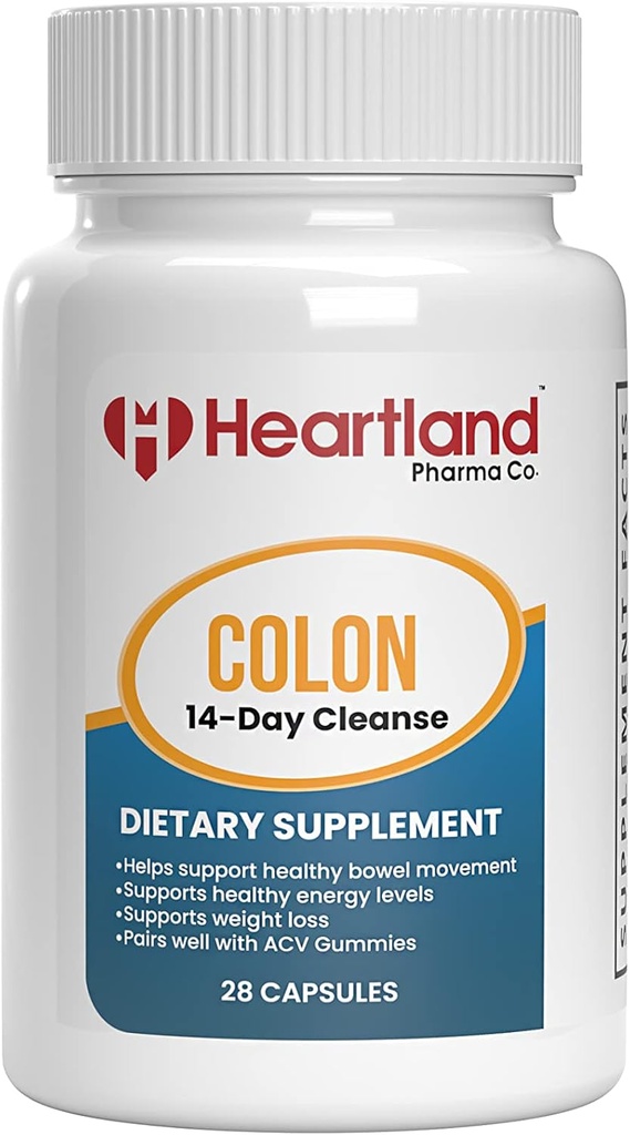 Colon Cleanse Capsules | 14-Day Detox | Gut Health Support for Men and Women | Advanced Formula with Cascara Sagrada, Senna & Psyllium Husk | USA Made | 28 Tablets