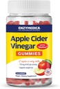 Enzymedica, Apple Cider Vinegummi, Made with The Mother, 12 Organic, USA- Grown Apples per flaske, [c] [d] 1000 mcg Vitamin B12 per Serving, Natural Apple, 74 Greve