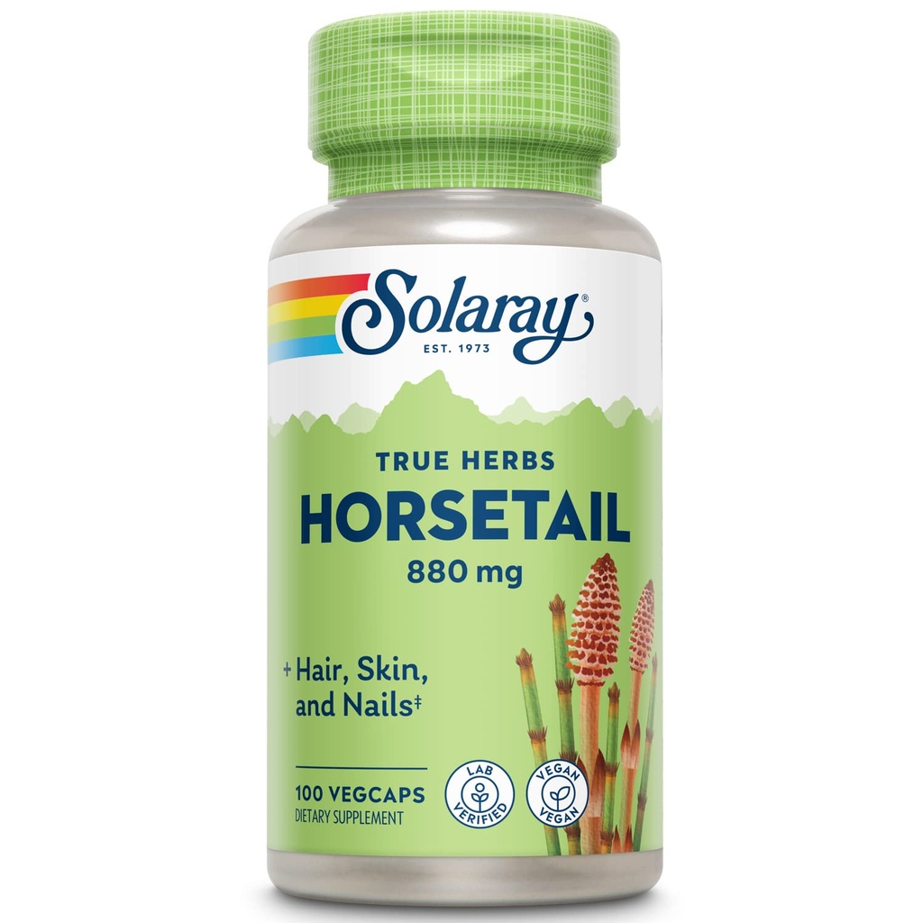 Solaray - hestehale Shavegrass, 440 mg, 100 kapsler