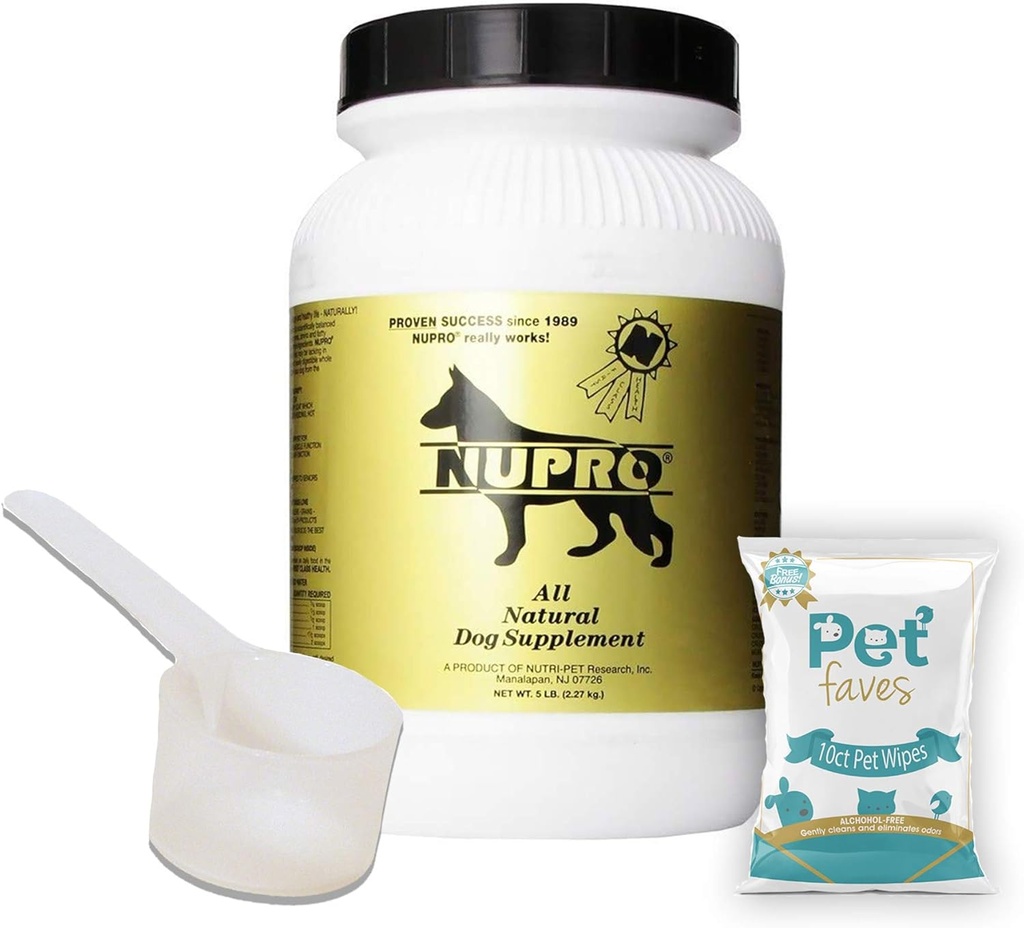 Alle naturlige hund supplement guld 5lb med 10ct PET-servietter
