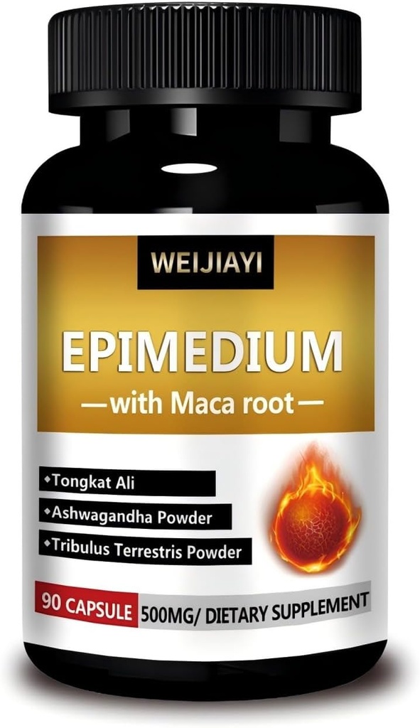 Epimedium kan forbedre Mand Seksuel funktion - Super Epimedium, der indeholder 500 milligram per Serving, Kombineret med ekstrakter fra Donge Ali, Saw Palm, Ginseng, og Black Maca Root,...