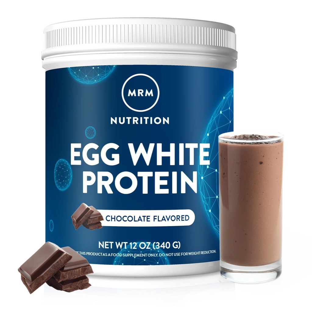 MRM Nutrition Egg White Protein Dex124; Chocolate Flavored Dex124; 23g Fedtfrit Protein Dex124; med fordøjelsesenzymer Dex124; Højeste Biologiske Værdi Dex124; Klinisk Testet