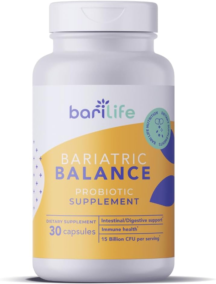 Bari Life Probiotisk supplement, post- Op Bariatric Probiotika til fordøjelse, 30 Let at synke kapsler, 15 milliarder CFU