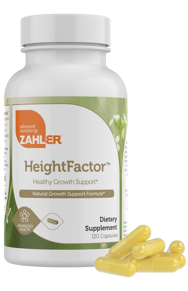 Zahler - Højdefaktor sund vækst støtte Vitamin & Mineral kapsler (120 Tæl) - Kosher højde & vækst supplement til børn, Teens & Unge voksne - Vokse højere væksthormon støtte næringsstoffer