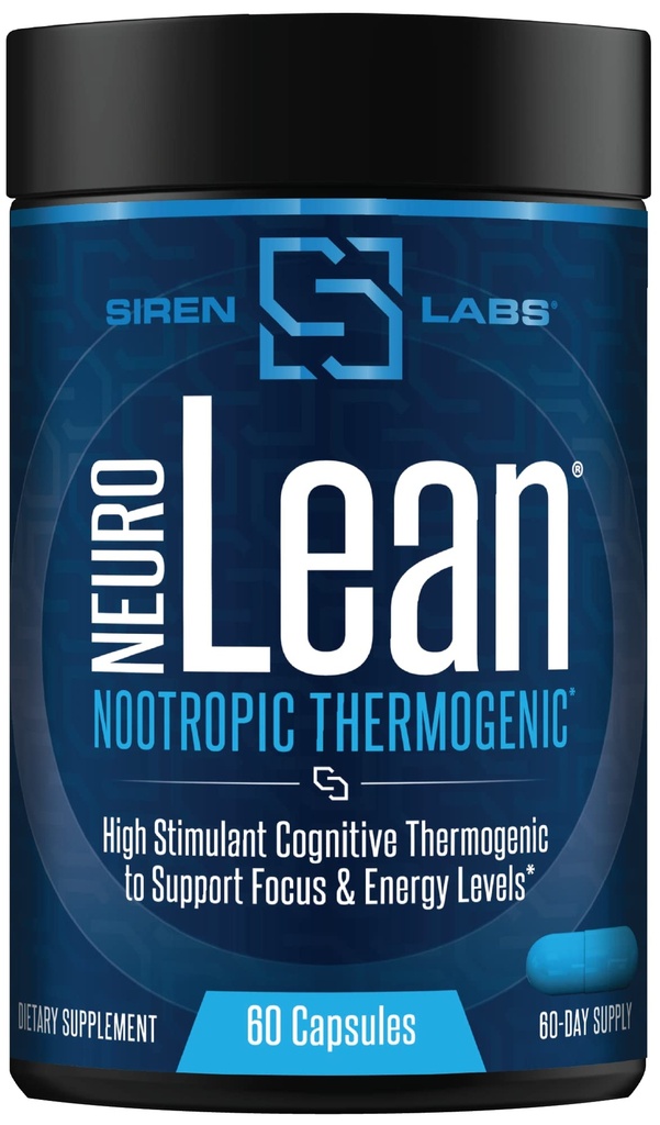 Siren Labs Neuro Lean Koncentreret termogen til sundhed, vandtab, energi og fokus - 60 kapsler