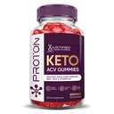 Justified Laboratories Proton Keto ACV Gummies (1000 mg) - 60 Count - Formulated with Apple Cider Vinegar, Folate & Vitamin B12 - Non-GMO, Vegan, Gluten Free - 30 Servings