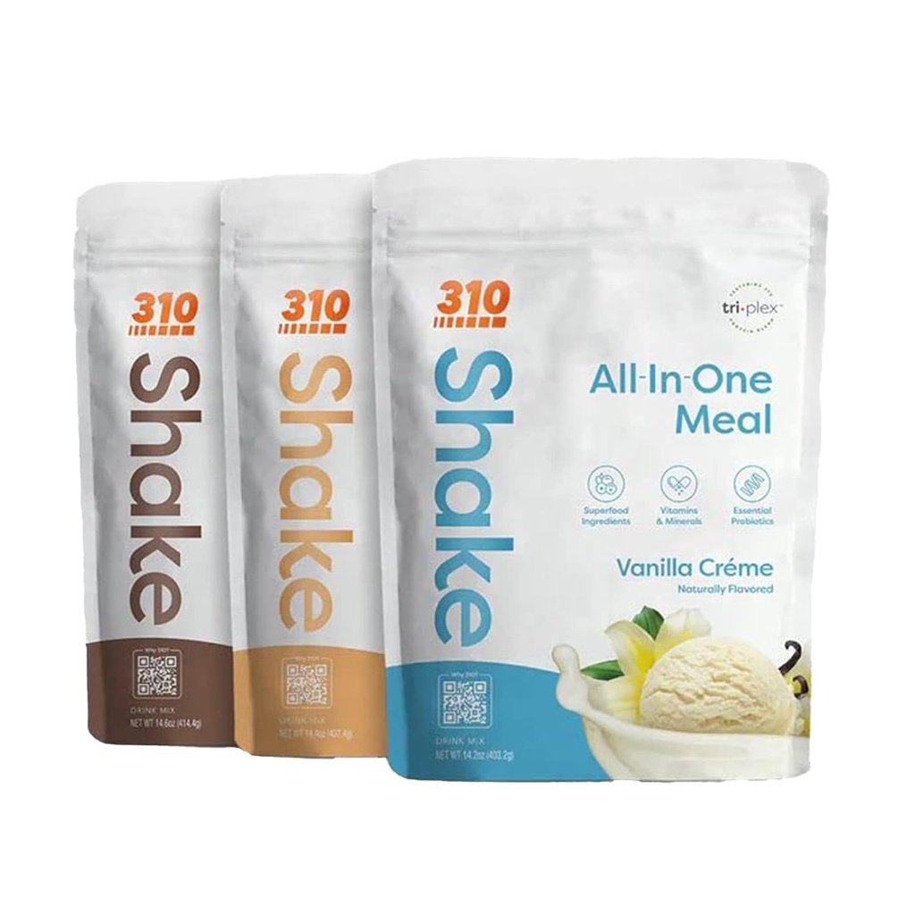 310 Nutrition - All- In- One Meal Erstatning Shake - Ny formel med Fiber Rich Vegan Superfood Blend - Naturlige sødestoffer - Lav Carb Shake, Keto & Paleo Friendly - Gluten Free - 26 essentielle vitaminer