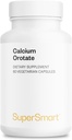 SuperSmart - Calcium Orotere med Magnesium Oroter 9: 1 (Højt biotilgængeligt) - Avancerede tænder og knogler styrke supplement Mex124; Non- GMO & Gluten Free - 60 vegetariske kapsler