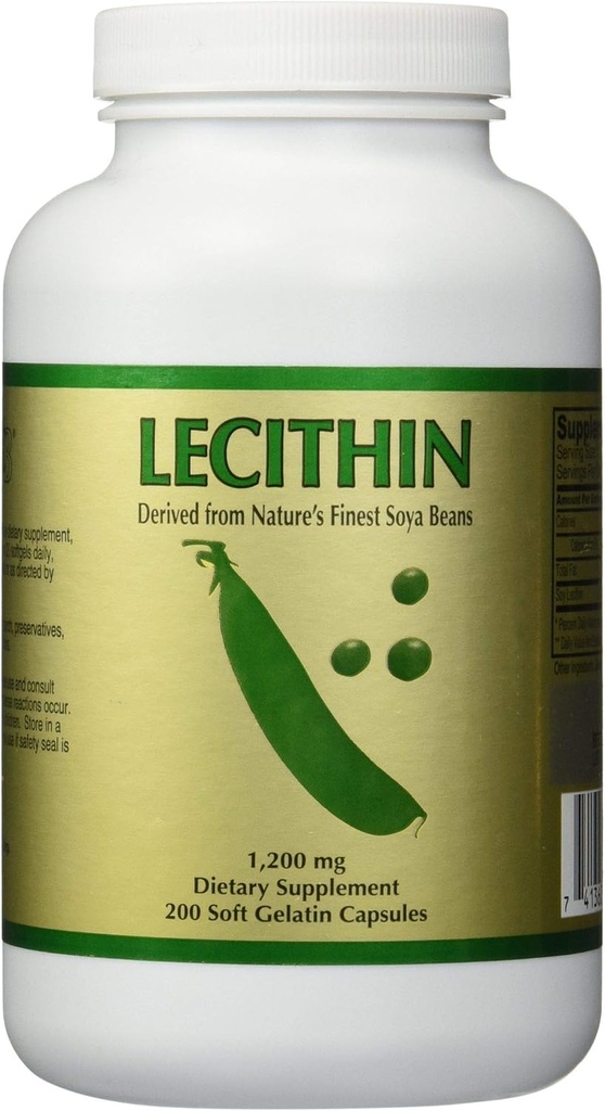 3 Flasker Lecithin (200 Softgels / 1200 mg / flaske) efter NCB