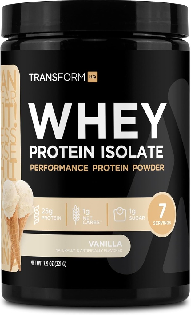 TransformHQ Valle Protein Isolat (WPI) Vanilla Smag 7 Servering - Prædice Protein Powder