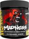 Mutant Madness Note 124; Pre Workout Powder Performance and Pump Blend omfatter L- Citrullin, Beta- Alanine, Taurine, L- Tyrosine (Lemonade)