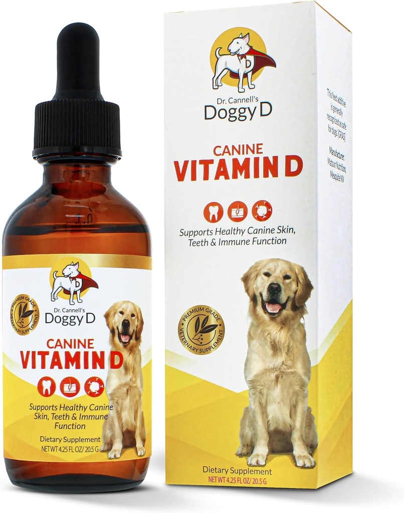 Doggyd Vitamin D3 Liquid for Dogs Cats, 60mL, 60 Count at 1ml Dose