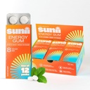 Sunii - Energy Gum - NEW Quick Boost Energy & Focus - 50mg koffein Gum - Vitaminer B6 & B12, Taurine, Vegan, Ingen sukker, Zero Calorie, Fresh Mint Taste - Hurtigere end tykkere, drikkevarer, Gels & piller (96pcs)