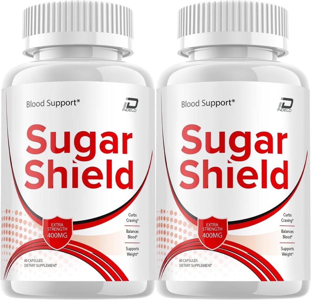 Sugar Shield Supplement, Sugar Shield Pills, Sugar Shield Extra Strength Formel, Sugar Shield Advanced Formel Kapsler, Sugar Shield Natural Pills (2 Pack - 120 Kapsler)
