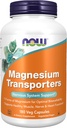 Now Foods Supplements, Magnesium Transportører med 5 former for Magnesium for optimal biotilgængelighed, 180 Veg Kapsler