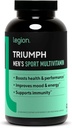 LEGION Triumph Mænd Sport Vitamin - Komplet Multivitamin til mænd - Daglige vitaminer til mænd til at øge sundhed og ydeevne - Mænds Multivitamin med 21 Vitamin & Min - 30 Servering