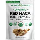 Organic, Raw Peruvian Red Maca Root Powder - Premium USDA Certified, Hormone Balance for Women, Natural Energy, Mood Support, Non-GMO, Vegan Superfood, 16 oz