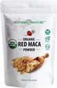 Organic, Raw Peruvian Red Maca Root Powder - Premium USDA Certified, Hormone Balance for Women, Natural Energy, Mood Support, Non-GMO, Vegan Superfood, 16 oz