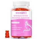 Inositol Gummies Sugar Free, Myo- Inositol & D- Chiro Inositol 40: 1 Ratio Supplement for kvinder, Fertilitet, Hormonbalance, Ovarie Health, 60 Tæl