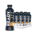 Ready ® Sports Drink - Elektrolyte Hydration med Super Fruit Carbs, B Vitaminer og uden tilsat sukker - Ren energi til atleter & Endurance - Glutenfri, Vegan, Kosher - Orange Passion (12-Pack)