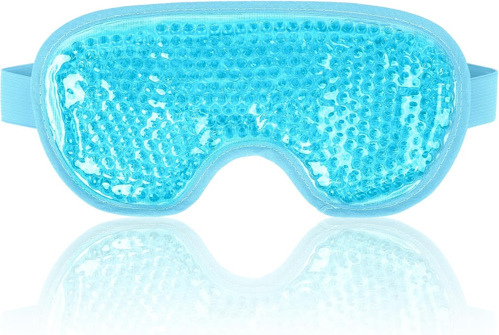 NEWGO Cooling Eye Mask for Puffy Eyes, Cold Eye Mask Eye Ice Pack for Efter Eyes Kirurgi, Tension Stress Relief, Itchy Eyes, Hovedpine, mørke cirkler - Blå