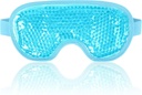 NEWGO Cooling Eye Mask for Puffy Eyes, Cold Eye Mask Eye Ice Pack for Efter Eyes Kirurgi, Tension Stress Relief, Itchy Eyes, Hovedpine, mørke cirkler - Blå