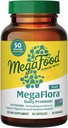 MegaFood MegaFlora Probiotic Plus - Probiotika til kvinder og mænd fordøjelsessygdomme - 50 milliarder CFU 'er & 14 Stammer - immunstøtte supplement - Vegetar - 30 kapsler