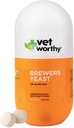 Vet Worthy Brewer 's Chewables for Dogs - Hunde Dagligt supplement til støtte sund hud og coat - Brewers Supplement med zink, jern, vitamin B Complex - hvidløg Flavored, 300 tabletter