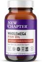 Nyt kapitel Wholemega Fish Oil Supplement - 2000mg per Servering, Klinisk Proven Wild Alaska Salmon Oil med Omega-3 + Vitamin D3 + Astaxanthin, 180 Softgel