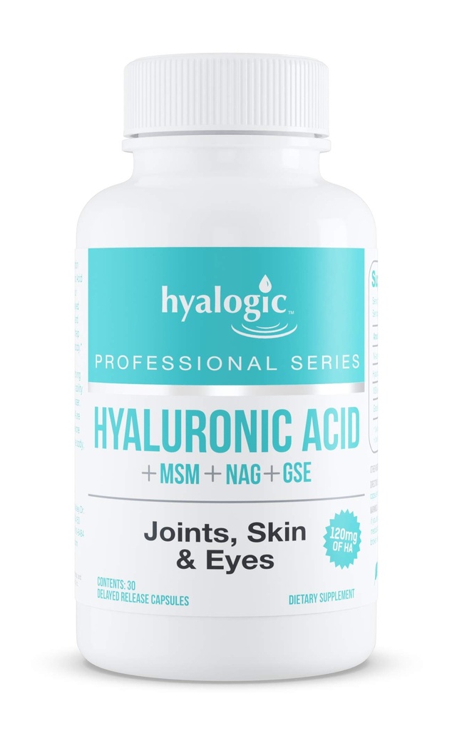 Hyalogisk hyaluronsyre Forsinket frigivelse Kapsler; Combo Formel w / Glucosamin MSM