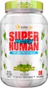 ALFA LION Superhuman Whey Protein Powder, Great Tasting Pure Whey Protein Isolate, Lav Carb, Low Sugar, Ingen Bloat Post Workout, Muscle Recovery & Growth (28 Servere, Hulk Mælk)