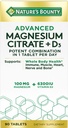 Nature 's Bounty Advanced Vitamin D3 med Magnesium Citrate immunformel, understøtter immunforsvar og bensundhed, 90 tabletter