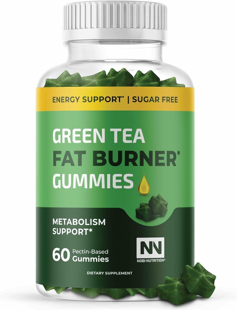 Nobi Nutrition Green Tea Fat Burner Gummies for Weight Loss