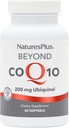 NaturesPlus Beyond CoQ10-200 mg Ubiquinol - 60 Easy to Swallow Softgels - High Potency, High Absorption Supplement, Promotes Heart Health, Antioxidant - 60 Servings