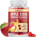 Organic Apple Cider Vincious Gummies for fordøjelse, Detox & Sund immunfunktion Support 124; 1000MG ACV Per Serving Budding 124; med moderen, B6-vitamin, B12 & Folate Budding 124; Vegan, Gluten- Free Buddy 124; 60 Gummies