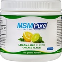 KALA SUNDHED MSMPure Lemon Lime Flavored Coass MSM Powder Flakes - Organisk svovl til fælles fleksibilitet, hud udseende, og hår & negl support - 8.8 oz, USA Made, Destillerede krystaller