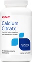 GNC Calcium Citrate 1000mg, Essential for Building Strong Bones, 180 Vegetar Caplets