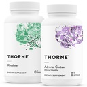 THORNE - Adaptogen & Adrenal Support Bundle - Natural Solutions for Coping with Stress - Rhodiola og Adrenal Cortex - 60 Servere