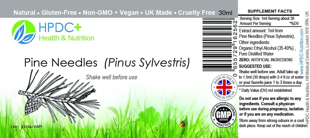 HPDC + Health & Nutrition SURAMIN SHIKIMIC Acid Formel - Pine Needles, Star Anis, Fennel - Tincture Extract - 1 fl oz / 30ml