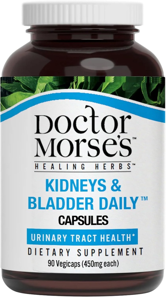 Dr. Morse 's Nyre & Bstige Daglig rengøring - Støtte Urinary Tract Sundhed & Elimination af Lymph - Naturopath Formuleret - Cordyceps Mushroom, Juniper Berry, Horsehale Herb - 90 Kapsler
