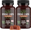 YUM- V 's Strong Earth Black Cohosh Root 50mg (60 Greve) - Natural Extract Menopause Supplements Night Sweats & Hot Flashs for Women