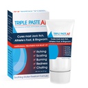 Triple Paste AF Anti Fungal Salve til hudbehandlinger De fleste atleter Foot og Ringorm - 2% Miconazole Antifungal Cream - 2 Oz Tube (Packaging May Vary)