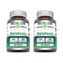 Amazing Formulas Melatonin Supplement: 124; 5 Mg Per Servering: 124; 180 tabletter: 124; Non- GMO: 124; Gluten Free; 124; Lavet i USA; 124; Pakning med 2