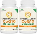 1000mg Liposomal CoQ10 Ubiquinol, 120 Vegan Softels, High Absorption Ubiquinol CoQ10 Supplement, Active Antioxidant Form of Coenzym Q10 for Heart Function & Energy Production
