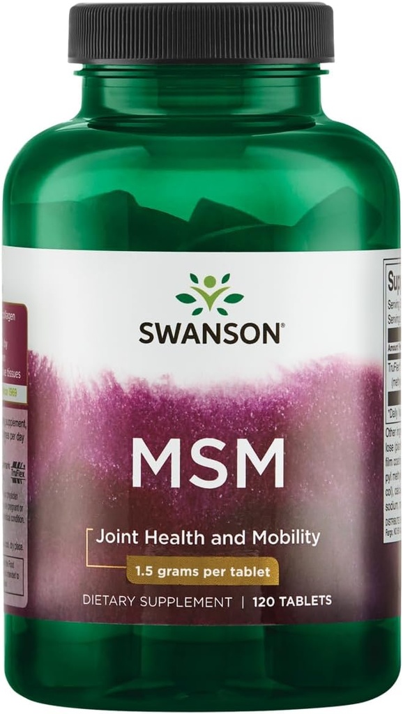 Swanson Msm 1500 Milligram 120 Tabs