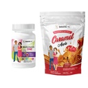BariatricPal 30- Day Bariatric Vitamin Bundle (Multivitamin ON1 per dag! med 45mg jern tyggetabletter - blandet berry og calciumcitrat bløde tygger 500mg med probiotika - Caramel Apple)