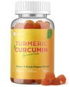 Gurkemeje med sort peber til betændelse, gurkemeje og ingefær supplement til immuntilskud, sukker fri Curcumin ingefær Gurkemeje til voksne Vegansk non-GMO