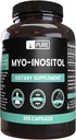 Myo-Inositol (365 Capsules) No Magnesium Or Rice Fillers, Always Pure, Lab Verified