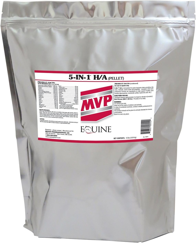 MVP 5- in-1 H / A (10lb) Alt i én støtte til heste.